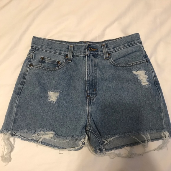 Vintage Pants - Vintage Light Wash Shorts (high rise)